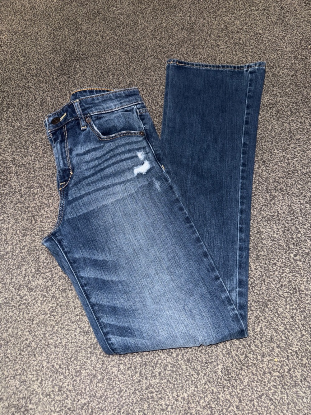 Abercrombie & Fitch Skinny Boot Jeans Women’s 6R Medium Wash Distressed Y2K